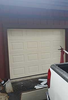 New sectional steel garage door installation – Forest Hills, NY