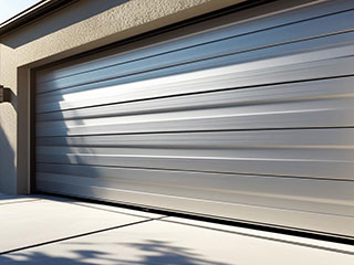 New Garage Door Being Professionally Installed in Forest Hills, NY Technicians installing a modern garage door on a Forest Hills, NY home, using advanced tools and safety equipment for precise results.