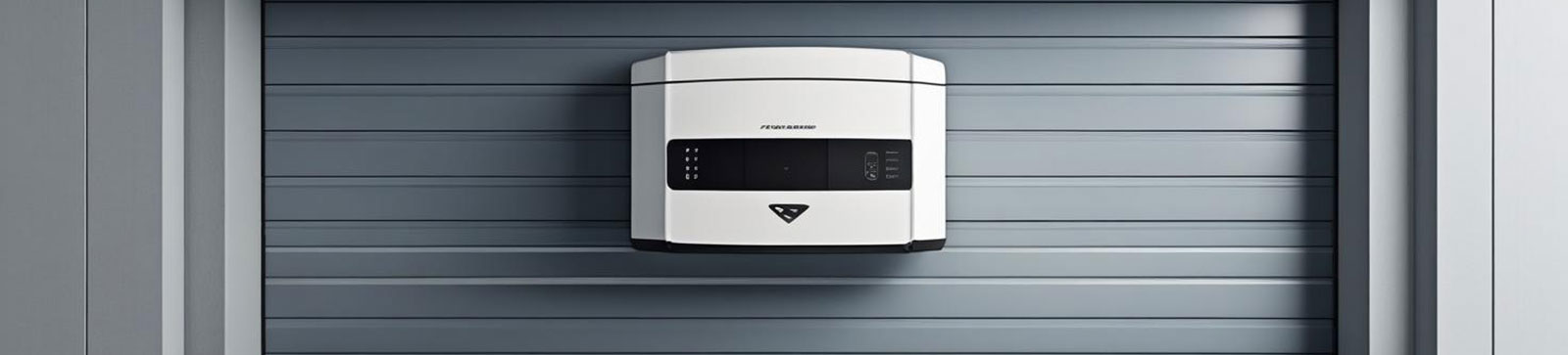 A modern electric garage door opener mounted in a Forest Hills, NY garage—showing remote controls and smart features for easy access.